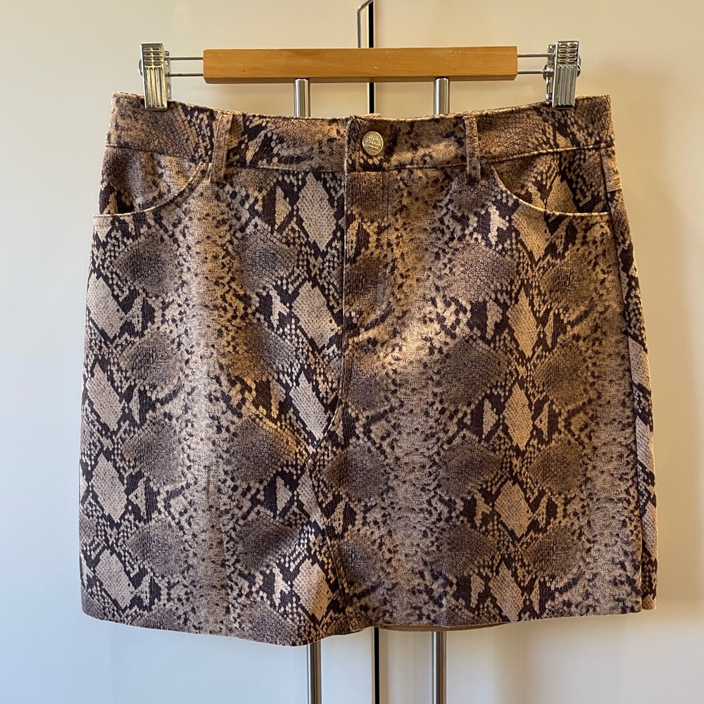 AMAZON ;) | Snakeskin Mini Skirt Sz XL